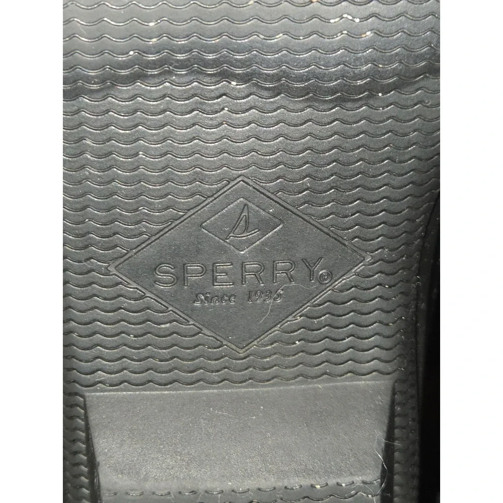 Sperry Saltwater Duck‎ Boots Women's Black Plaid Wool Waterproof Lace Up Ankle